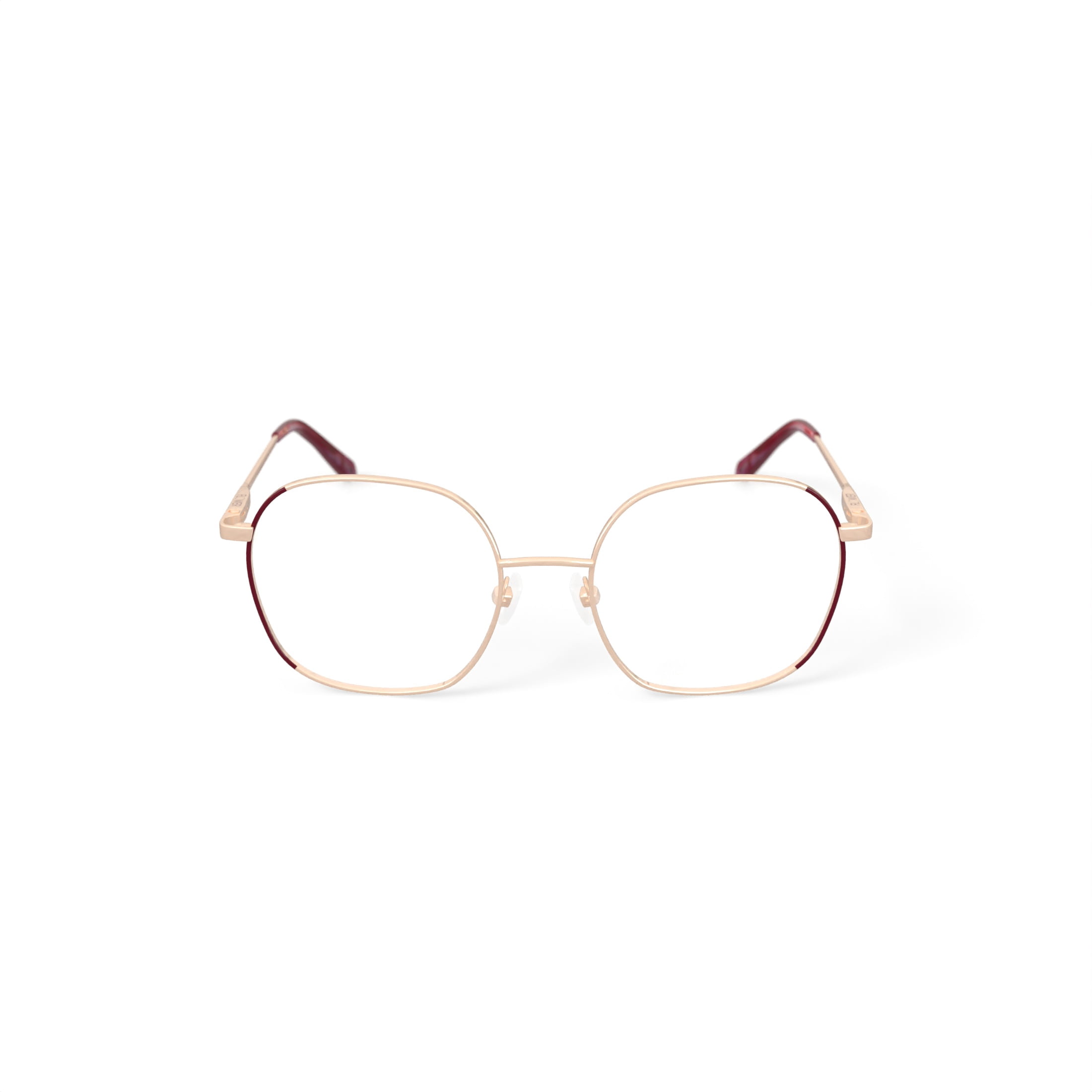 Flower Women's Prescription Eyeglasses with Case, FLR6057, Rose