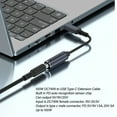 thumbnail image 3 of Cable de carga CC de 74mm x 06mm a USB C entrada de CC hembra a macho a Cable de carga tipo C ligero de hasta 100W para PC ANGGREK  Otros, 3 of 8