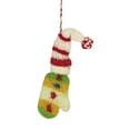 thumbnail image 2 of Ganz Snowman Mitten Ornament - One Ornament 4.75 Inch, Wool - Coal Eyes Carrot Nose Mx189834 Cream, 2 of 3