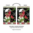 thumbnail image 5 of Evergreen Joyful Cardinal Winter Visit Suede Garden Flag 12 x 18 Inches Indoor Outdoor Decor, 5 of 7
