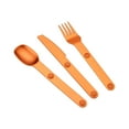 thumbnail image 4 of Juego de cubiertos de camping, cubiertos de metal de aleación de aluminio para cocina de picnic de oficina Naranja Cola Cubiertos para picnic, 4 of 8