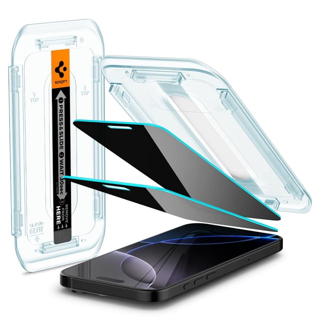 Protector de pantalla Spigen Glastr EZ FIT Privacy para iPhone 16 Pro Max