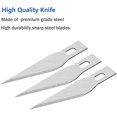 thumbnail image 4 of DIYSELF 1PCS Hobby Knife Exacto Knife and 20 Craft Knife Blades (Silver), 4 of 5