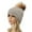 Gray, variant on Baqcunre Bomber Hats, Winter Hats Autumn And Winter Knitted Hat Color Warm And Comfortable Ski Adjustable Men And Women Bowler Hat Beige One Size