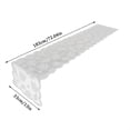 thumbnail image 3 of TIELUTT Pearl White Maple Leaf Lace Tablecloth for Buffet Table Parties Rectangle Fitted Tablecloth with Elastic Fitted 6ft Tablecloth Tablecloth Sweeper Table Cloth Kitchen Table 70 X 70 Coffee Tabl, 3 of 8