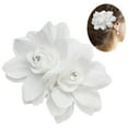 thumbnail image 5 of Grofry Hair Clip Women Girl Flower Decor Hair Clip Pin for Bridal Wedding Party Prom Headwear, 5 of 5