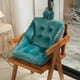 thumbnail image 4 of Cojín de terciopelo para silla de oficina con espuma viscoelástica, asiento y respaldo ergonómicos para oficina en casa, comodidad y alivio de la postura. Aestivo | Azul | AESTIVO, 4 of 6