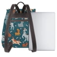 thumbnail image 3 of Disketp Dogs Mochila de Cuero para Mujer, Bolso de Espalda Antirrobo con Estilo para Viaje, Trabajo y Uso Diario, 3 of 4