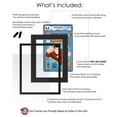 thumbnail image 3 of Comic Book Frame Wall Display with Mat for 12 CGC, CBCS OR PGX Graded Comics - Black Comic Frame for 8.125x13 Comics, 3 of 5