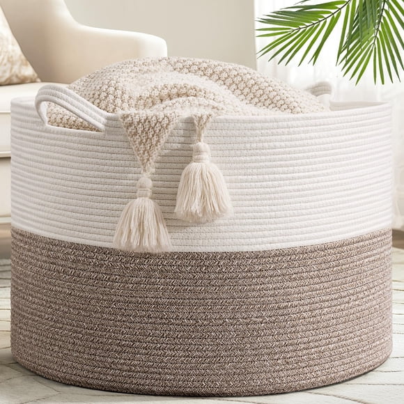 Cesto para Ropa Goodpick 60x60x40 cm con Cuerda de Algodón
