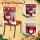 thumbnail image 5 of Fundas para respaldos de sillas de Navidad, fundas para sillas de mesa de comedor, fundas de felpa para sillas de Navidad, Papá Noel, muñeco de nieve, reno para decoración navideña, fiesta de Navidad,, 5 of 5