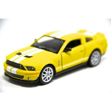 5" Kinsmart 2007 Ford Shelby GT500 Diecast Model Toy Car 1:38 Yellow
