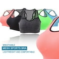 thumbnail image 3 of Women Racerback Sports Bra Wirefree Padded Yoga Bra Workout Gym Activewear, 3 of 7