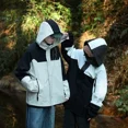 thumbnail image 5 of Chaqueta de carga impermeable tres en uno para hombre, abrigo con capucha a prueba de viento para deportes al aire libre, senderismo, Camping, escalada, pesca, chaquetas para hombre, 5 of 5