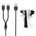thumbnail image 1 of h3U DOBE TP5-2519 2 In 1 Type C Charging Cable for PS VR2 Controller b9e Gaming Charger Line, 1 of 5