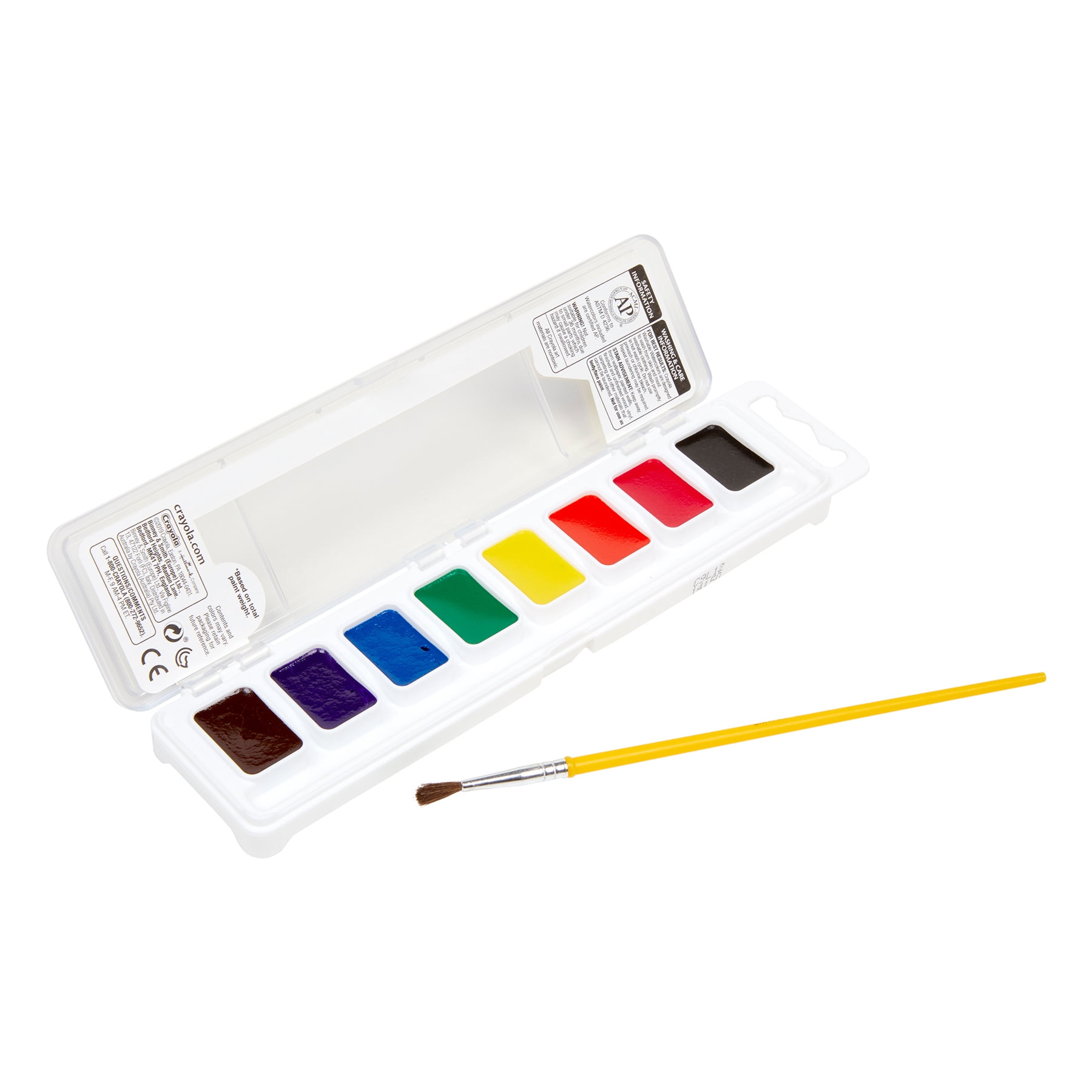 Crayola Semi-Moist Washable Watercolor Set, 8 Colors Per Set, 6 Sets