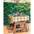 thumbnail image 4 of Outdoor Tablecloth with Umbrella Hole and Zipper Sunflower Rectangle Outdoor Tablecloths 60x120 Waterproof Outside Table Cloths Floral Patio Table Cloth Cover for Outdoor Tables Picnic BBQS Garden, 4 of 5