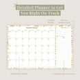 thumbnail image 3 of Rileys & Co Monthly Planner Desk Pad, Undated Planner Calendar 16.5 x 11.4 inches (Yellow Floral), 3 of 6