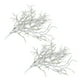 thumbnail image 4 of 2 ramos de plantas de simulación vívidas, decoración de pino de nieve falso, adorno de planta decorativa, 4 of 5