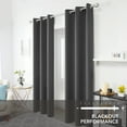 thumbnail image 2 of ZOPZO Room Darkening Curtains Pack of 2, Energy Saving, Dark Gray, 42W x 84L Inch, Noise Reducing Thermal Insulated Drapes for Living Room Windows, 2 of 6