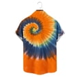 thumbnail image 6 of Awdenio Mens T-shirts Hawaiian Shirt Button Down Tie Dye Casual Short Sleeve Summer Beach Shirts, 6 of 6
