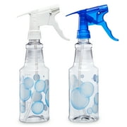 (4 pack) Great Value Empty Plastic Spray Bottle, 16 oz Capacity, Bubble Design, Single Count