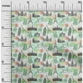 thumbnail image 2 of oneOone Silk Tabby Sea Green Fabric Travel Sewing Material Print Fabric By The Yard 42 Inch Wide, 2 of 4