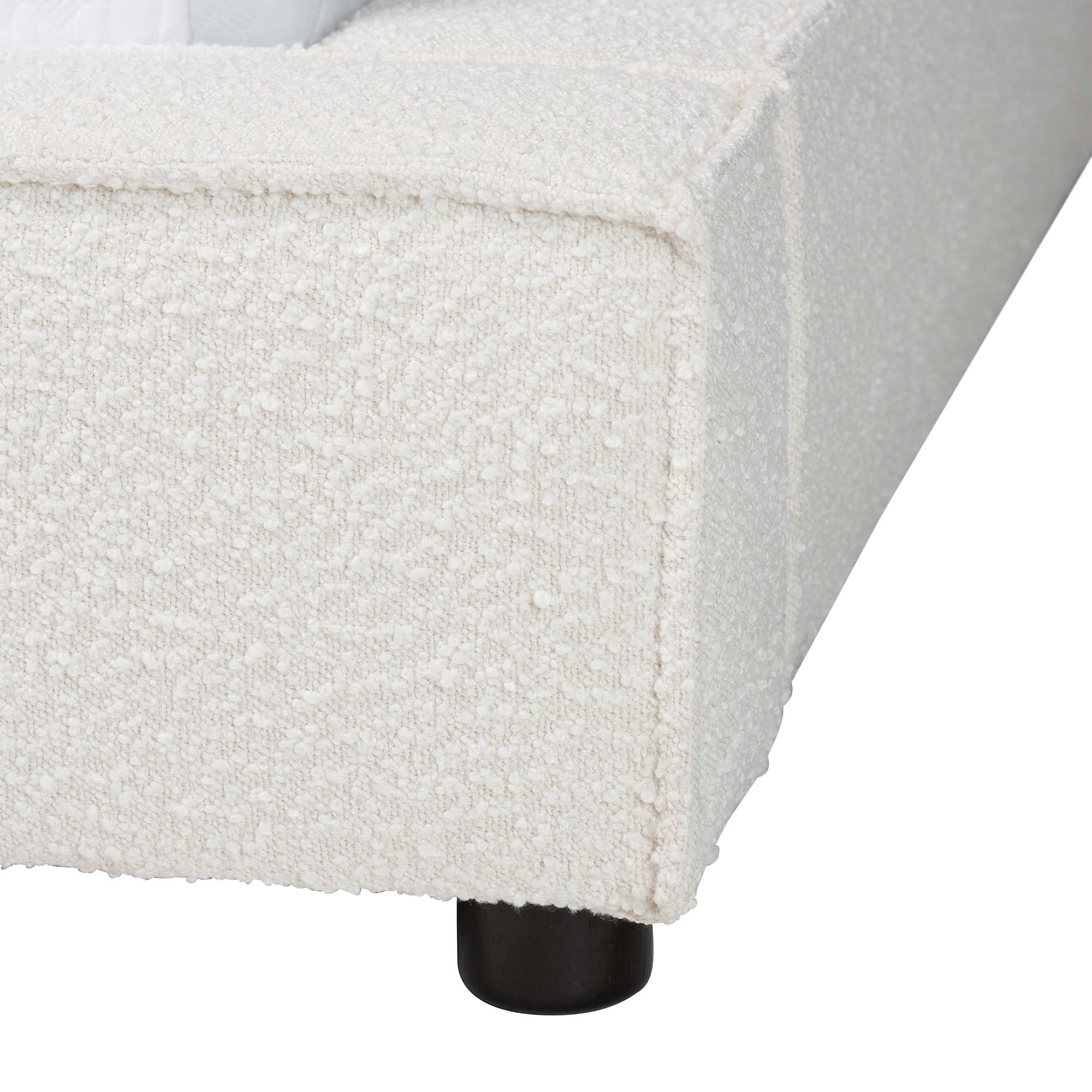 Baxton Studio Bardia Modern Platform Bed, Queen, Cream