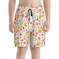 thumbnail image 2 of Cauagu Afternoon Tea Print Swim Trunks for Men,Youth Boys Swim Shorts Compression Liner Beach Shorts Boys' Swimming Shorts 7-20 Years Bathing Suit-X-Large, 2 of 7