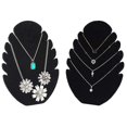 thumbnail image 4 of Soporte de exhibición de joyas de terciopelo negro, caballete de joyería para colgar joyas, torre colgante con 5 muescas, 4 of 5