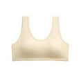 thumbnail image 5 of GYRATEDREAM 3Pcs Big Girls' Sports Seamless Bra with Breathable Pads Kids Teens Cotton Training Bra-Racerback Comfort Crop Bras for 12-16 Years, 5 of 7