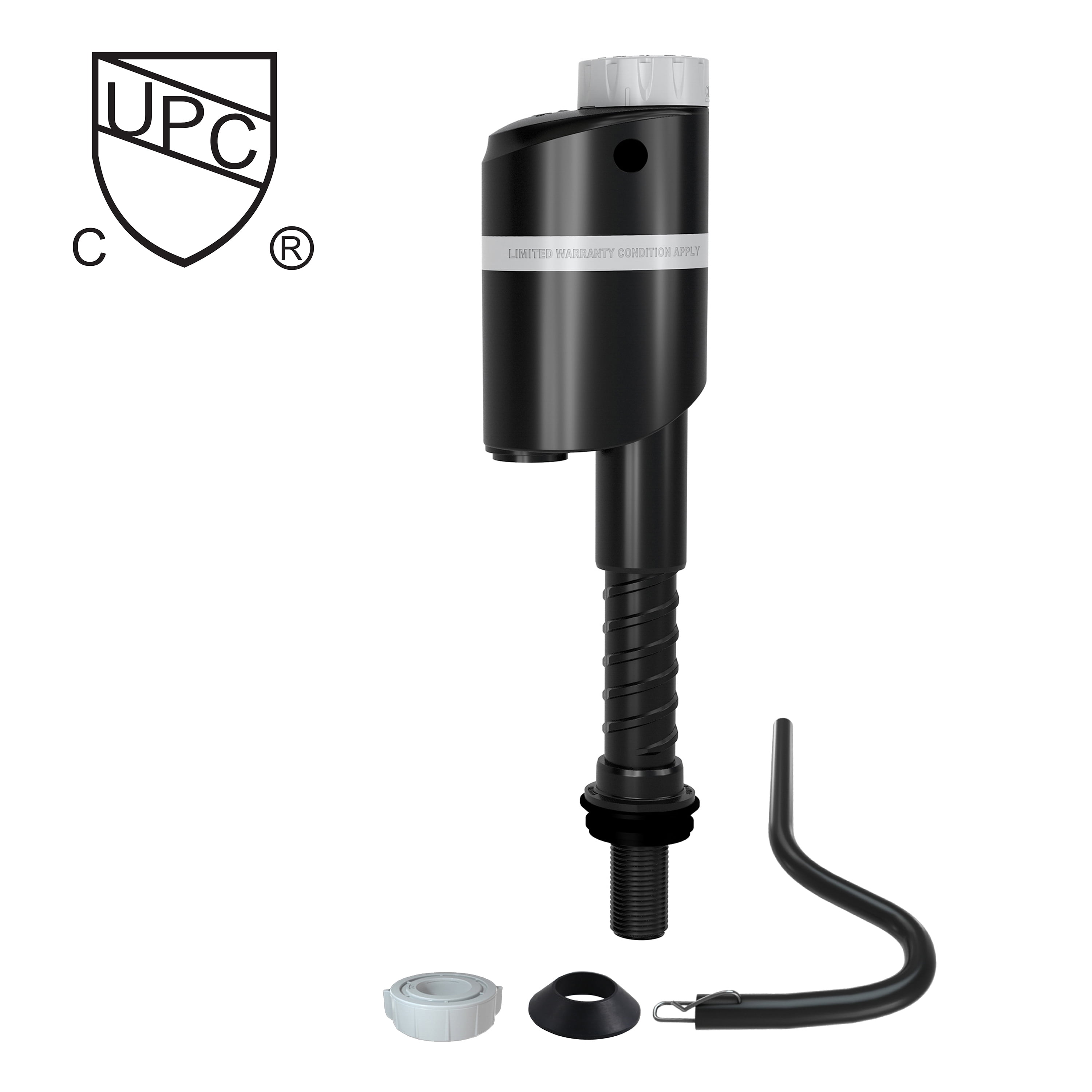 R&T A1350 Toilet Fill Valve Toilet Tank Parts Toilet Repair Kit Quiet Fill Anti-Siphon