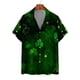 thumbnail image 3 of Camisas de playa hawaianas nuevas de verano para hombres y mujeres, camisa para parejas, camisa de manga corta con solapa y estampado 3D de trébol de cuatro hojas, camisas florales, tops, 3 of 5