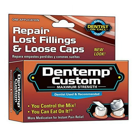 4 Pack D.O.C. DenTemp Custom Repair Lost fillings and Loose Caps 1 Use Each