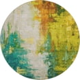 thumbnail image 2 of Addison Rugs Mayfield Premium Machine Washable Transitional Abstract Green Round Rug, 8' x 8', 2 of 6