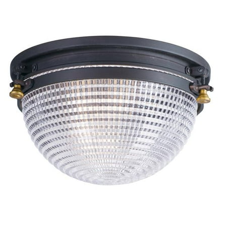 

Maxim 10180OIAB 12 in. Portside 1 Light Oil Rubbed Bronze & Antique Brass Outdoor Flush Mount