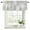 Green, variant on Sage Green White Curtain Valances for Windows, Kitchen Valance Window Treatments Panel 2 Pack, Abstract Grey Chrysanthemum Flower Rod Pocket Short Curtains for Bathroom Bedroom 60 x 18 Inch