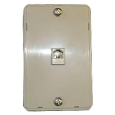 Mounted Point - Phone Jack, Modular Wall Mount Black Point TV Wire and Cable BT-021 IVORY