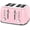 Pink, variant on Toaster 4 Slice Retro Stainless Steel with Extra Wide Slots Bagel, Defrost, Reheat Function, Dual Independent Control Panel, Removable Crumb Tray, 6 Browning Levels