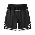 thumbnail image 4 of Maqroz Mens Basketball Shorts Athletic Gym Training Shorts with Pockets Striped Elastic Waist Drawstring Sportswear Running Workout Active Summer Casual Short Pants, 4 of 6