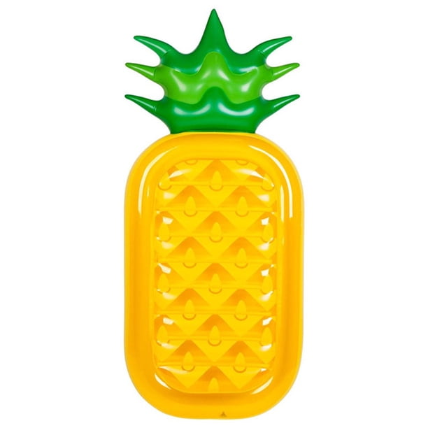 Silla flotante inflable para cama de aire para piscina, piña, deportes acuáticos (amarillo) Likrtyny Deportes al aire libre Salida diaria Juego de fiesta