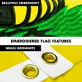 thumbnail image 2 of G128 - 5 Feet Tangle Free Spinning Flagpole (White) Gadsden Flag Double Sided Brass Grommets Embroidered 2x3 ft (Flag Included) Aluminum Flag Pole, 2 of 7