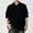 Black, variant on Gspmoly Men Tshirt, Men'S Casual Solid Color Button Lapel Fashion Long Sleeve Shirt. Summer Tops up to 70% Off