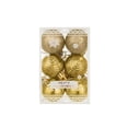 thumbnail image 2 of Fiudx Bolas Navideñas Decorativas Irregularidades para Árbol de Navidad, 40 Mm, Juego de 12 Unidas, 2 of 3