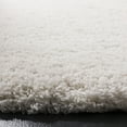 thumbnail image 3 of SAFAVIEH Royal Hartley Solid Plush Shag Area Rug, Ivory, 6'7" x 6'7" Round, 3 of 5