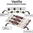 thumbnail image 5 of Vanilla Incense Sticks & Incense Cones Combo Pack - 60 Insence-Sticks + 30 Insence Cones - Inscense - Incense Cones Scented - Insents, 5 of 5