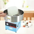 thumbnail image 3 of Commercial Electric Cotton Candy Machine – 980W Countertop Floss Maker – Stainless Steel Bowl, Sugar Scoop, Storage Drawer – Blue – For Home, Parties,Without Lid, 20.5 Inches, 1.4m Plug, 110V, 3 of 7