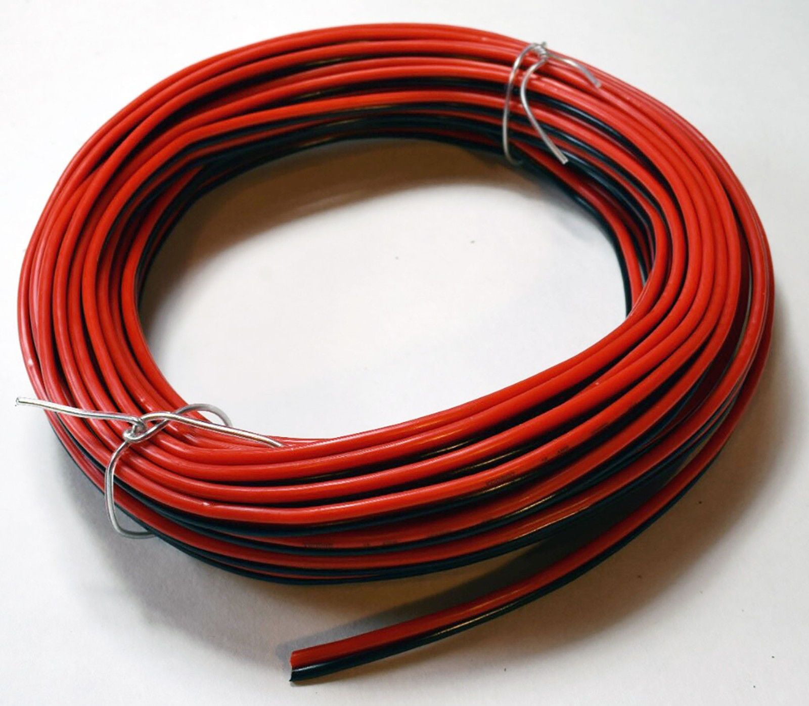 14 GAUGE RED BLACK SPEAKER WIRE 50 FT AWG CABLE POWER GROUND STRANDED COPPER 