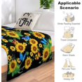 thumbnail image 6 of Sunflower Blanket Ultra Soft Cozy Warm Flannel Sunflower Throw Blankets Bedding Gifts for Girls Women Kids Adults 50"x40", 6 of 6