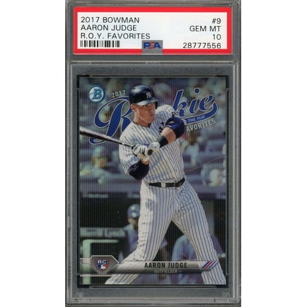 Aaron Judge 2017 Bowman ROY Favorites Baseball Rookie Card #9 Graded PSA 10